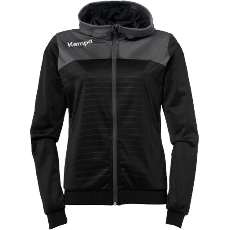 KEMPA Sportovní bunda tmavě šedá / černá