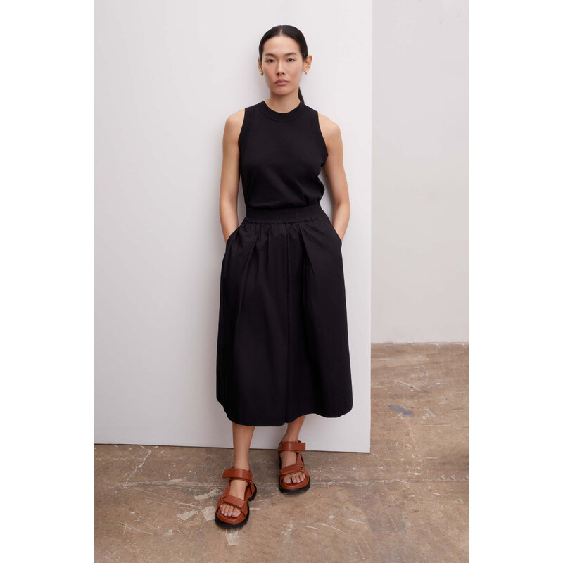 Kowtow Kalhoty Culottes Black