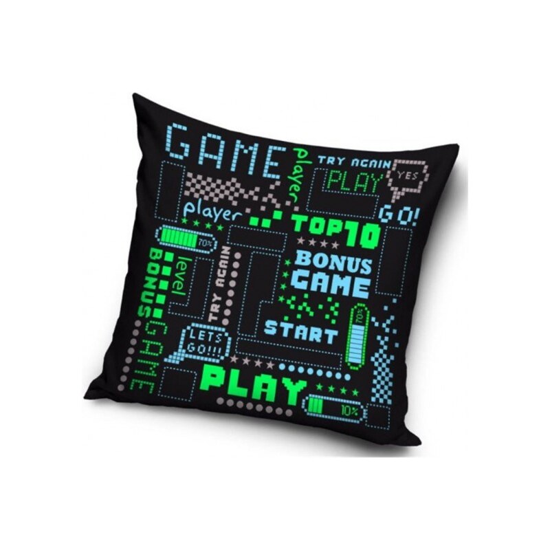 CARBOTEX Dekorační polštář Gamer Player / 40 x 40 cm