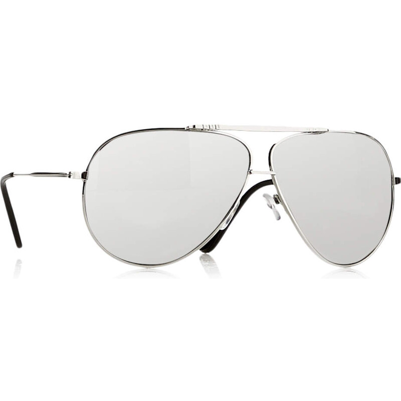 Topman Silver Aviator Sunglasses