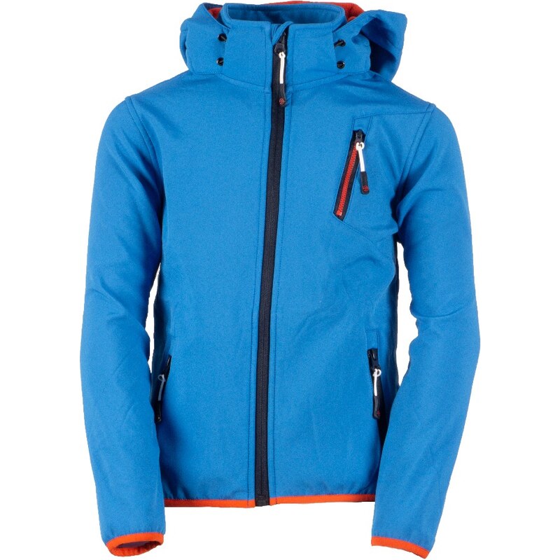 GTS 4036 K blue softshell 2L jacket dětská bunda modrá/červená 140