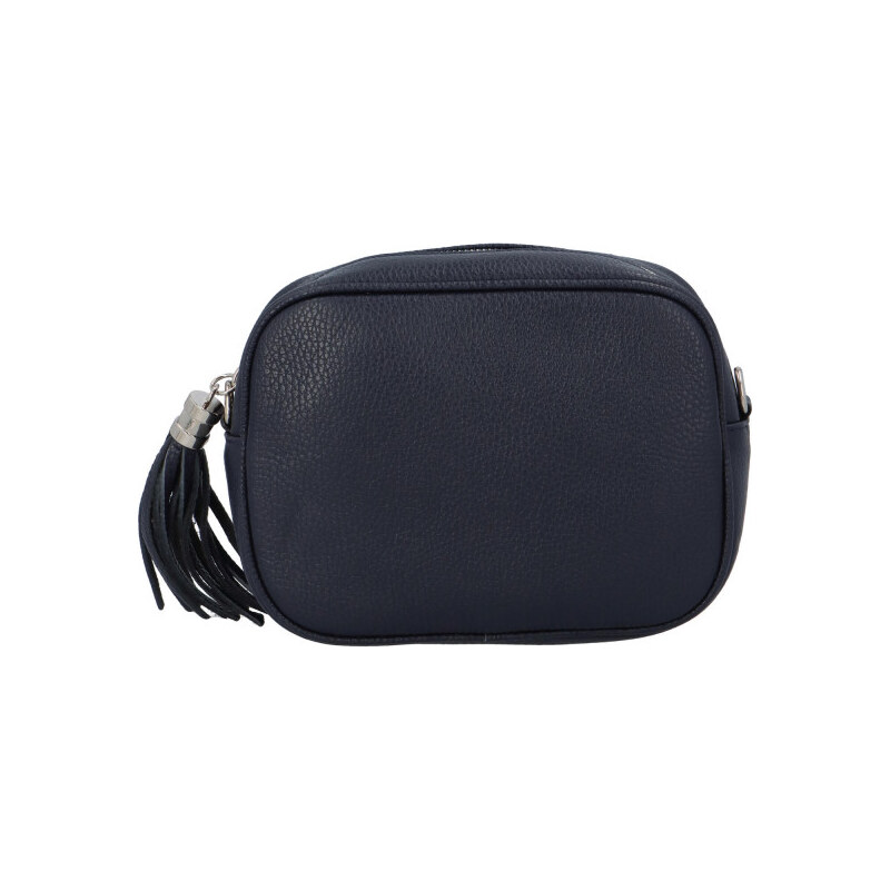 Dámská kožená crossbody kabelka modrá - ItalY Kriane modrá 89689009