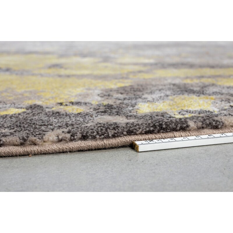 Šedo žlutý látkový koberec Zuiver Solar 240 cm