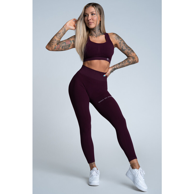 Gym Glamour Legíny Push Up Grape