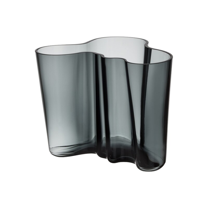 Iittala Váza Alvar Aalto 160mm, tmavě šedá