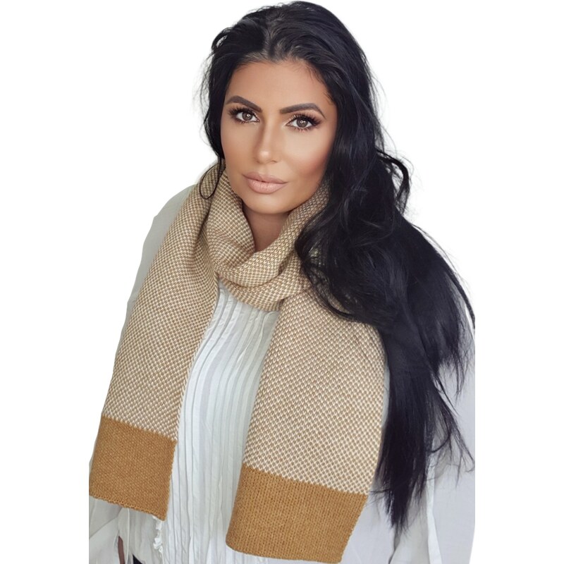 Dámská šála MEGAN medová - Kamea 63852802