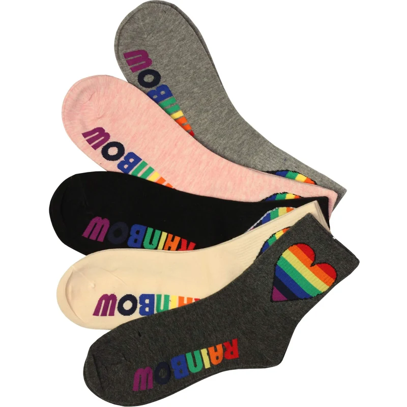 Rainbow LGBT Aura.Via vysoké ponožky bavlna 5bal. - GLAMI.cz