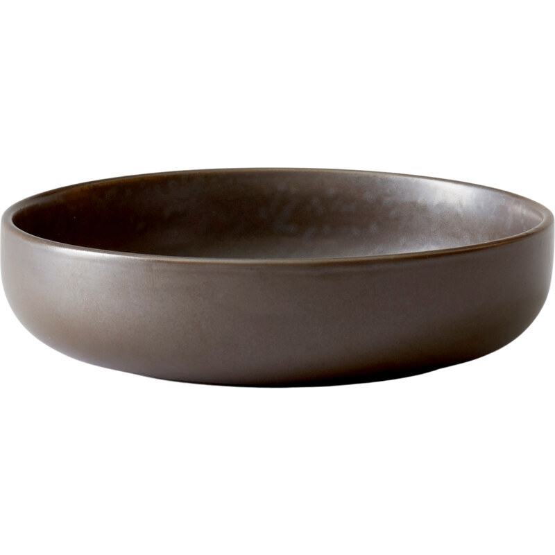 Audo CPH Set čtyř tmavě hnědo šedých porcelánových hlubokých talířů AUDO NEW NORM 13,5 cm