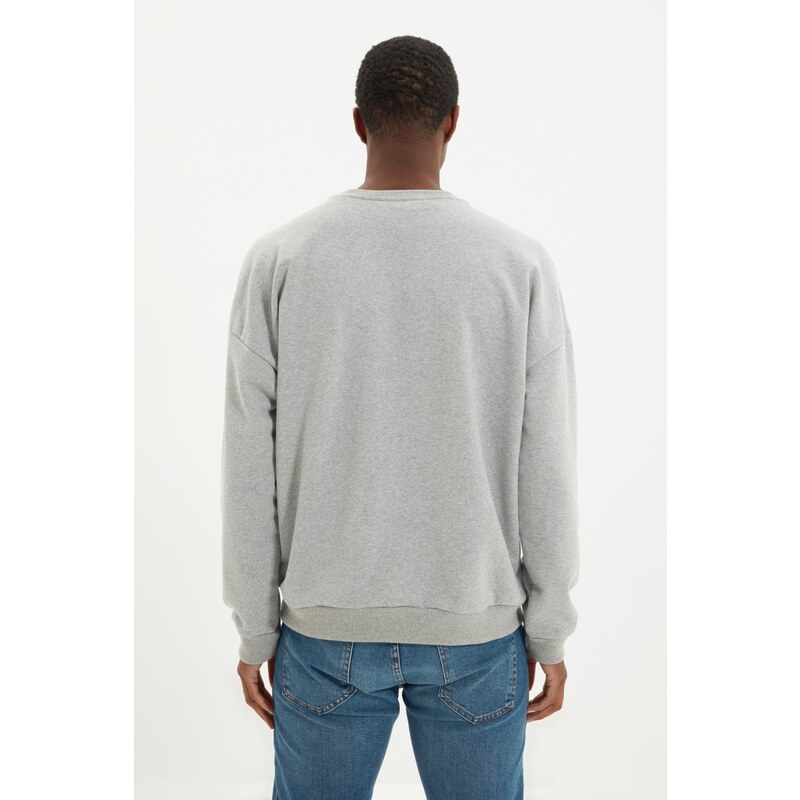 Trendyol Sweatshirt - Gray - Regular fit