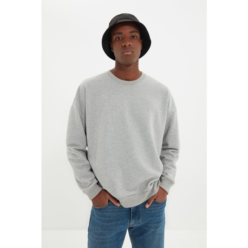 Trendyol Sweatshirt - Gray - Regular fit