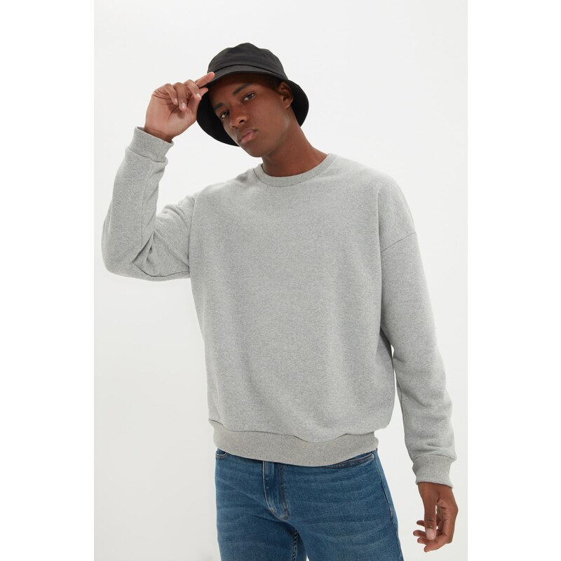 Trendyol Sweatshirt - Gray - Regular fit