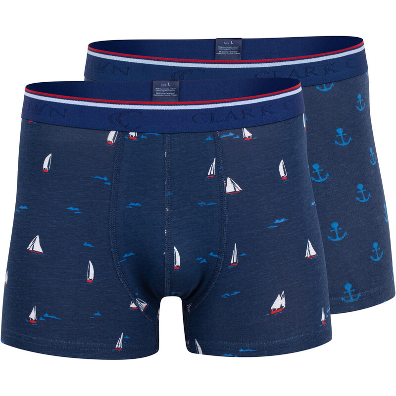 Clark Crown Boxerky pánské bavlněné MARITIM - 2 ks