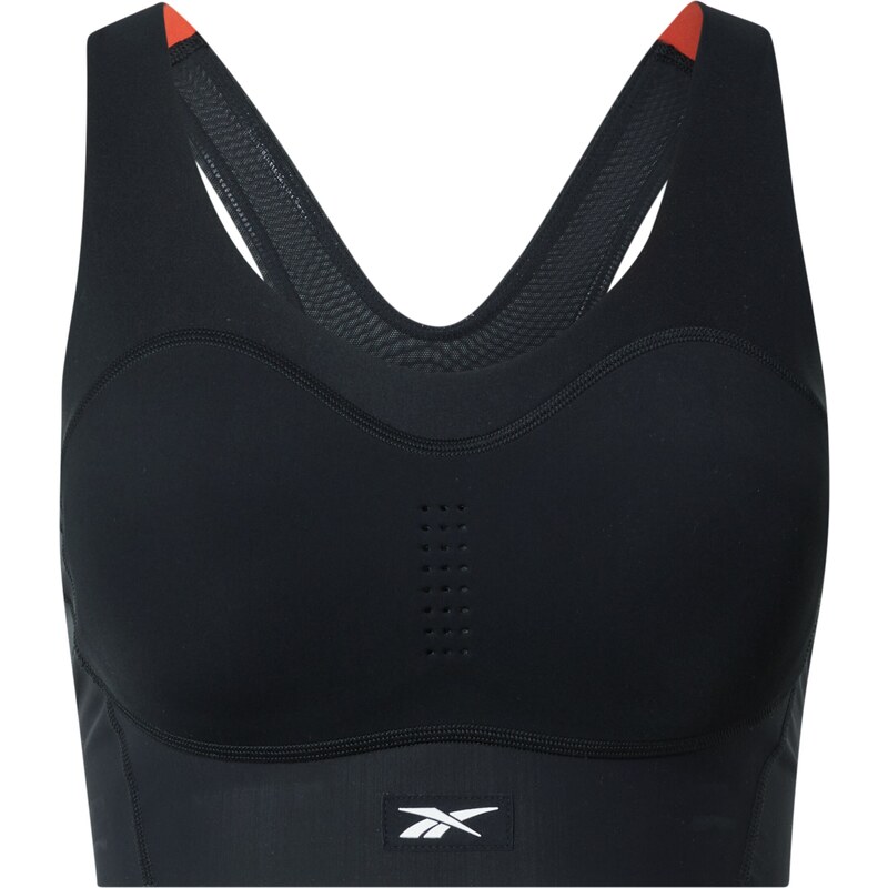 Reebok Sportovní podprsenka černá / bílá