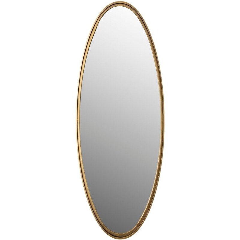 White Label Mosazné oválné závěsné zrcadlo WLL Matz L