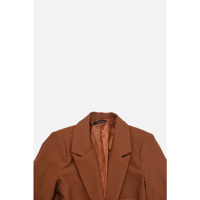 Trendyol Brown Buttoned Jacket