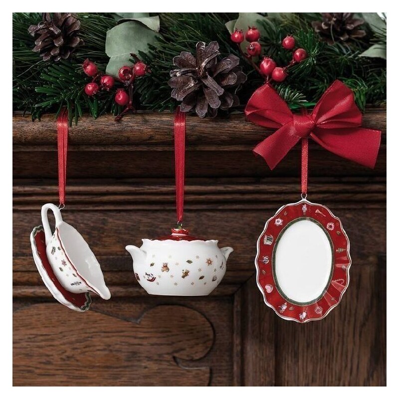 Toy's Delight Decoration Vánoční závěsná dekorce Servis 3 ks, Villeroy & Boch