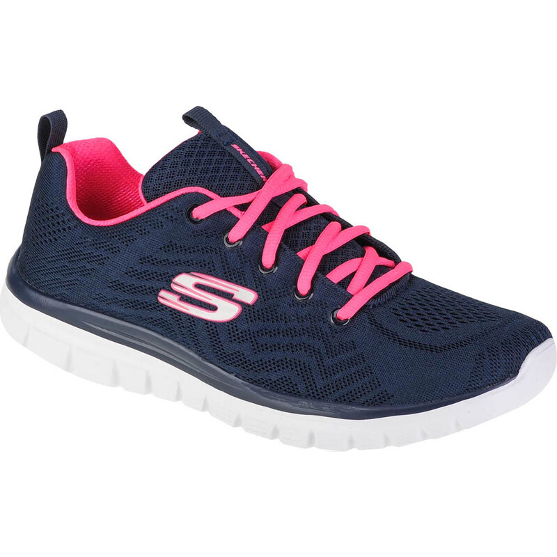 Modro-růžové dámské tenisky Skechers Graceful-Get Connected