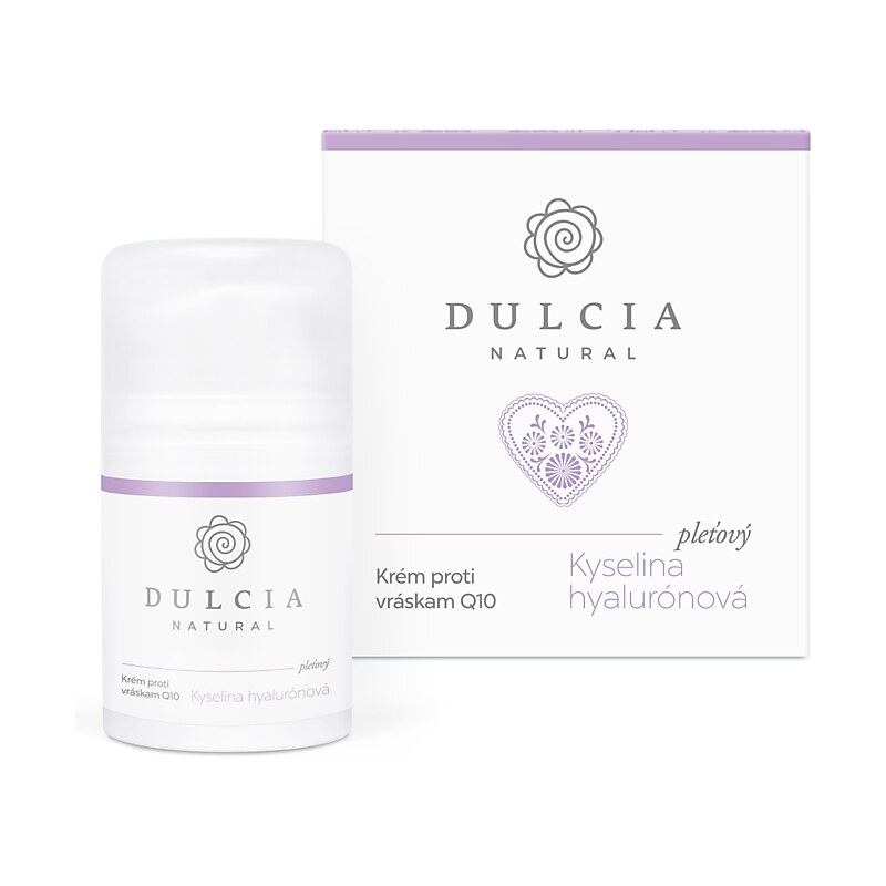 Dulcia Natural / Natuint Cosmetics DULCIA NATURAL Krém proti vráskám s kyselinou hyaluronovou a Q10 50 ml