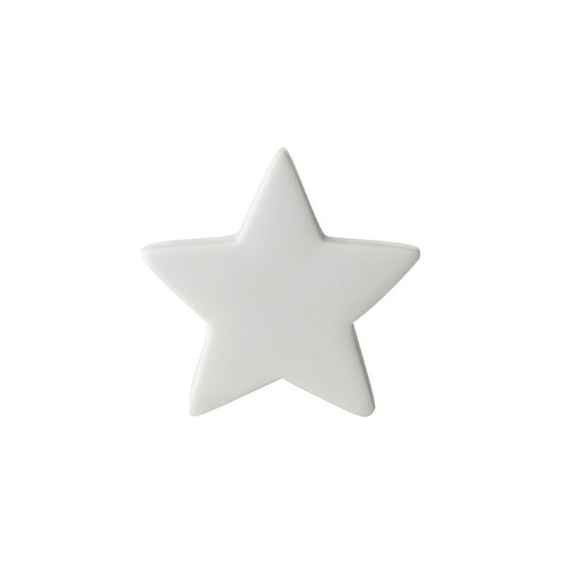 Porcelánová dekorace Star white 10,5cm