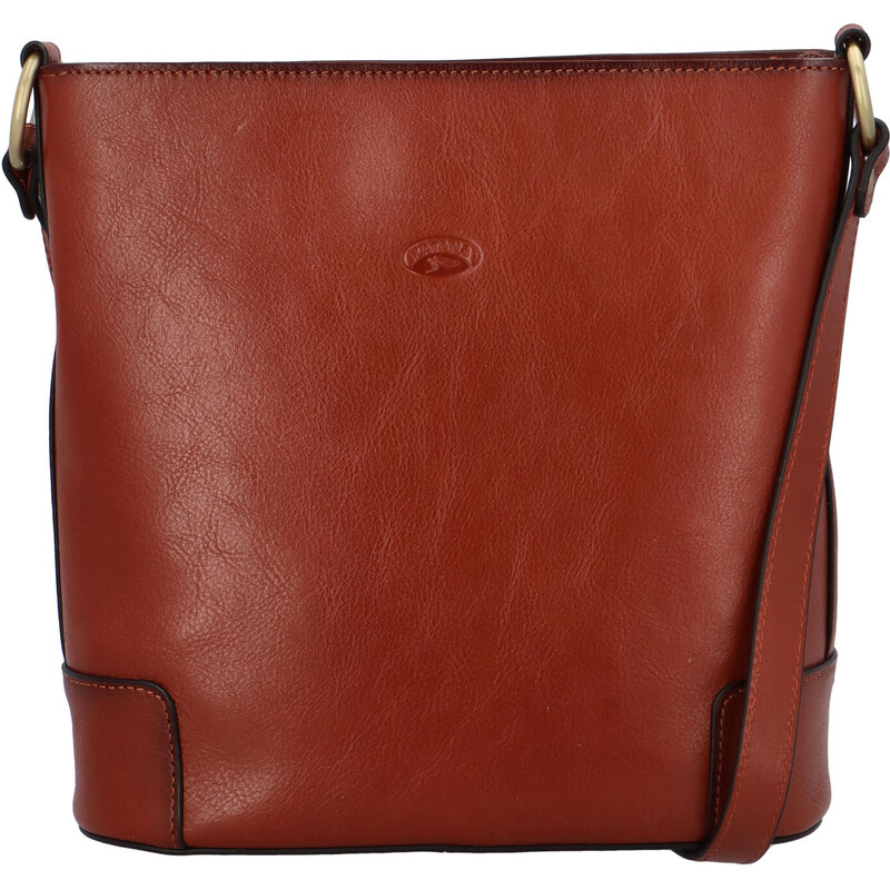 Dámská kožená crossbody kabelka hnědá - Katana Monána hnědá 115121951