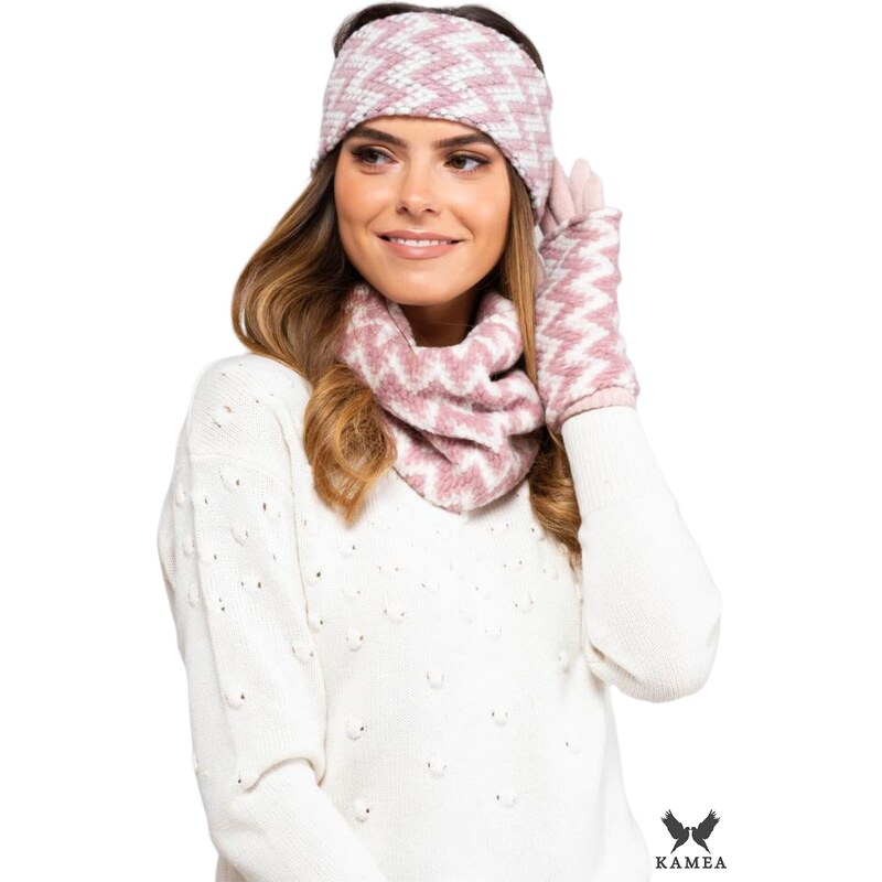 Dámská čelenka MADISON růžová - Kamea 63995443