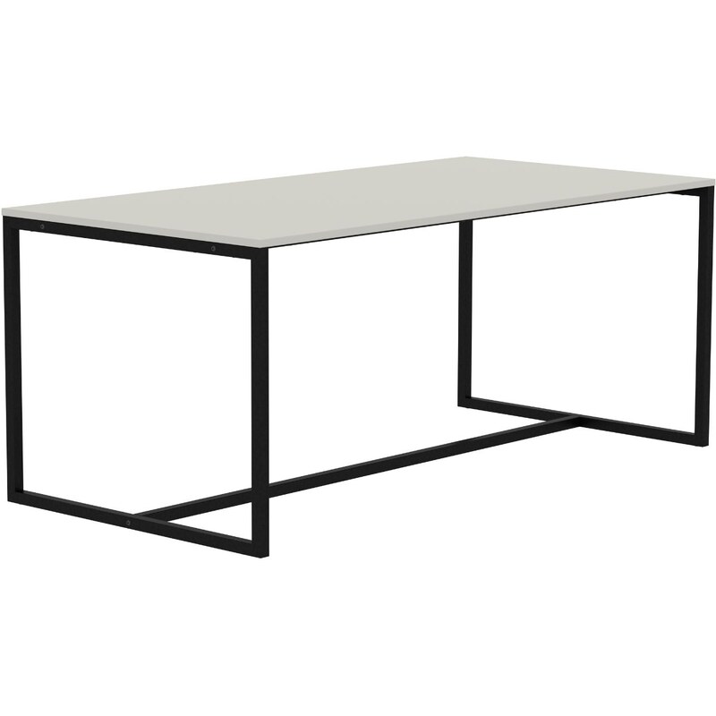 Matně bílý lakovaný jídelní stůl Tenzo Lipp 180 x 90 cm