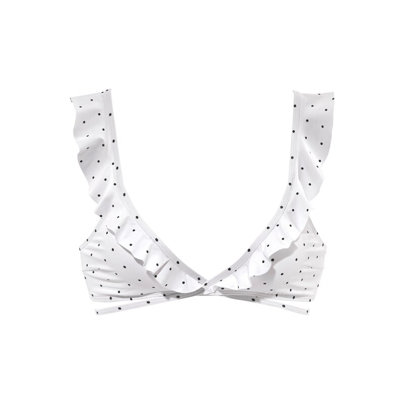 LASCANA Horní díl plavek Sparkle marine modrá / bílá