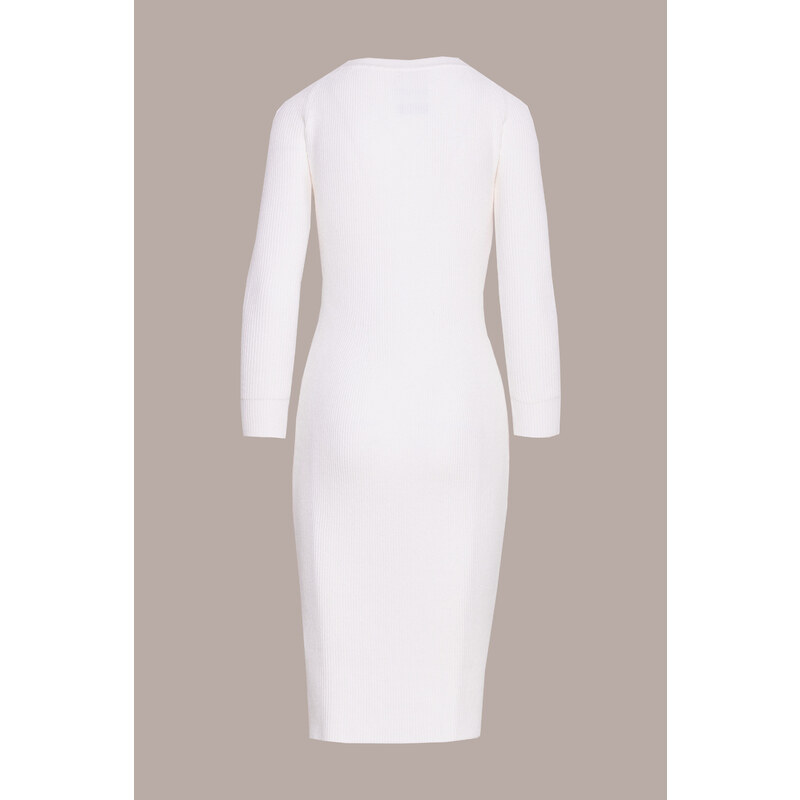 Bílé úpletové šaty Compagnia Italiana