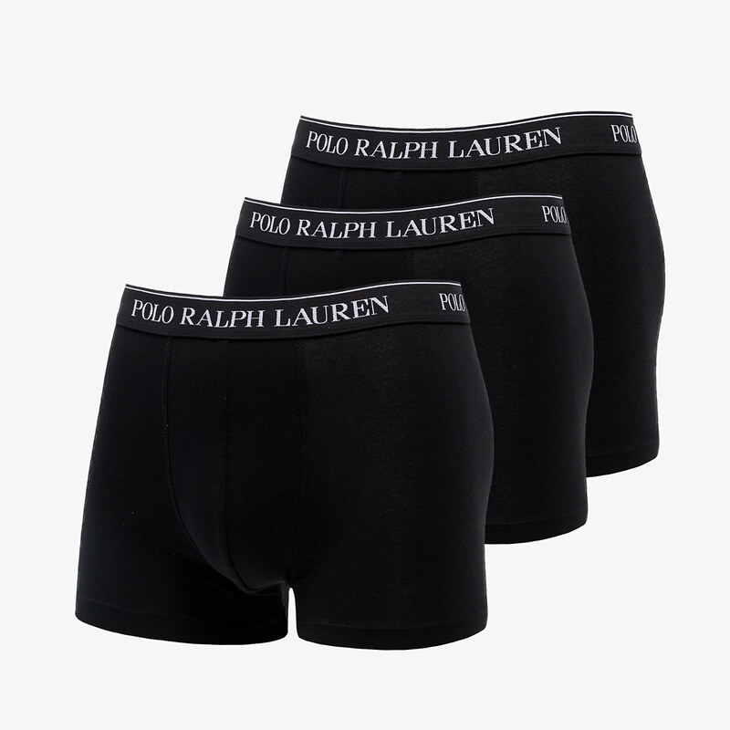 Boxerky Ralph Lauren Stretch Cotton Boxer 3-Pack Black