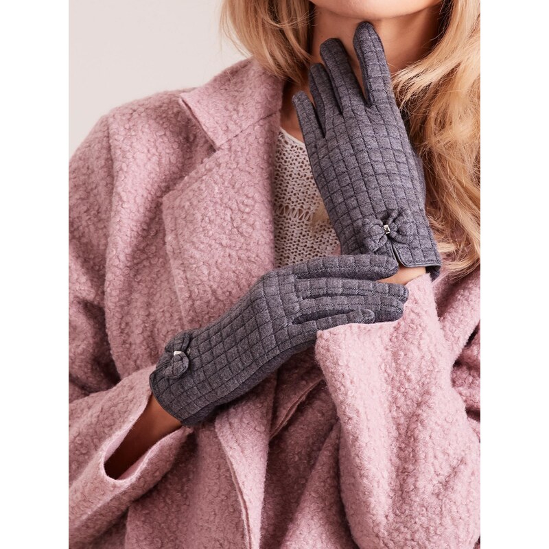 Wool Fashion Italia Gloves-AT-RK-9502.25-dark gray