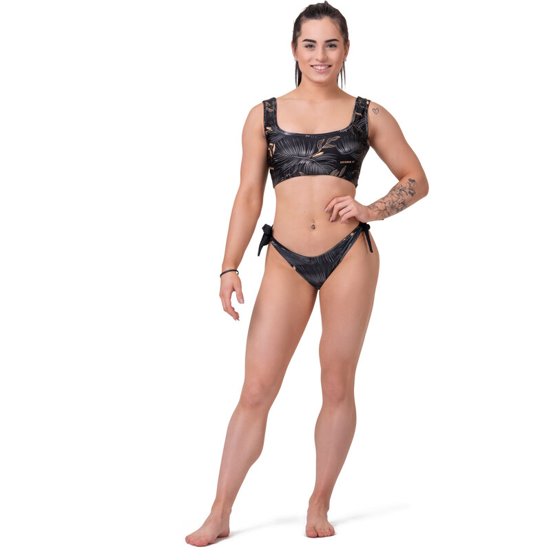 Nebbia Bikini Active Black - vrchní díl 554 volcanic black S