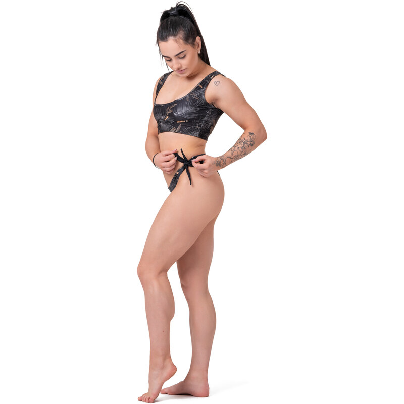 Nebbia Bikini Active Black - vrchní díl 554 volcanic black S