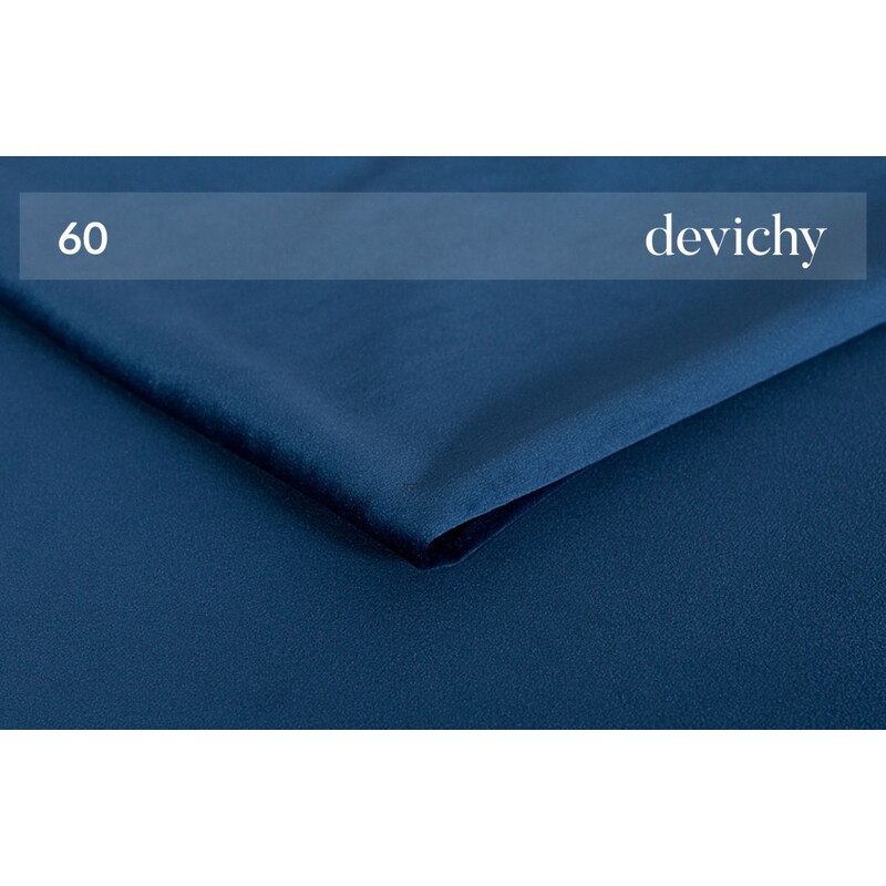 Tmavě modrá sametová rohová pohovka DEVICHY Tous, pravá 290 cm