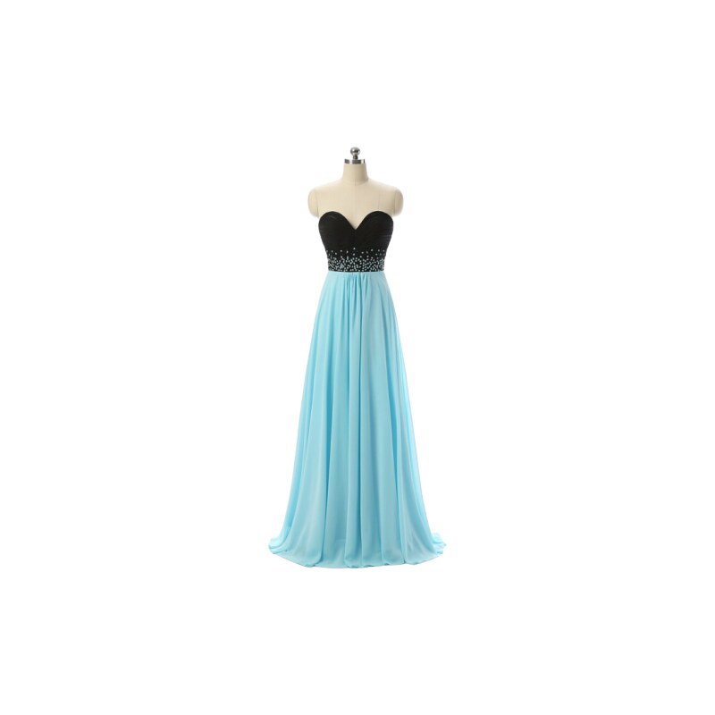 Donna Bridal formální večerní šaty na ples s prodloženým pasem