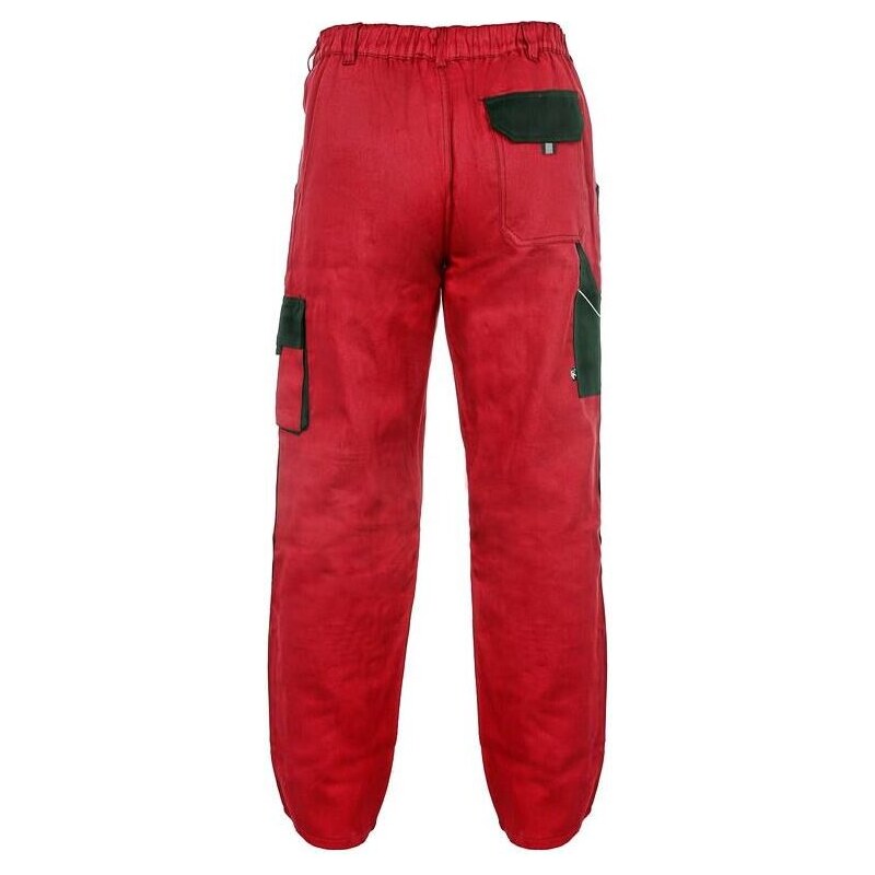 CANIS SAFETY CXS Luxy Josef pracovní kalhoty do pasu červená-černá