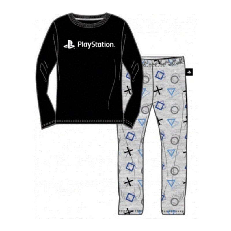 Fashion UK Dětské bavlněné pyžamo PlayStation - herní konzole