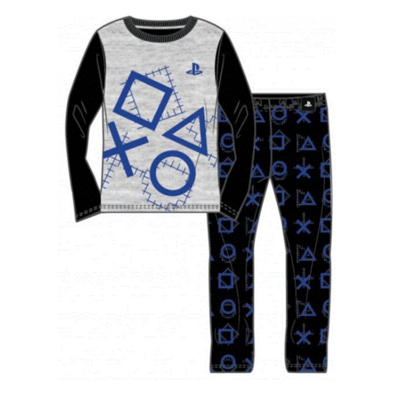 Fashion UK Chlapecké / dětské bavlněné pyžamo PlayStation - herni konzole