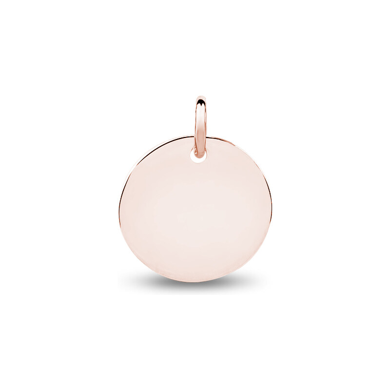 Atreya Zlacený stříbrný kulatý přívěsek ROSEGOLD MEDAILON 115034990