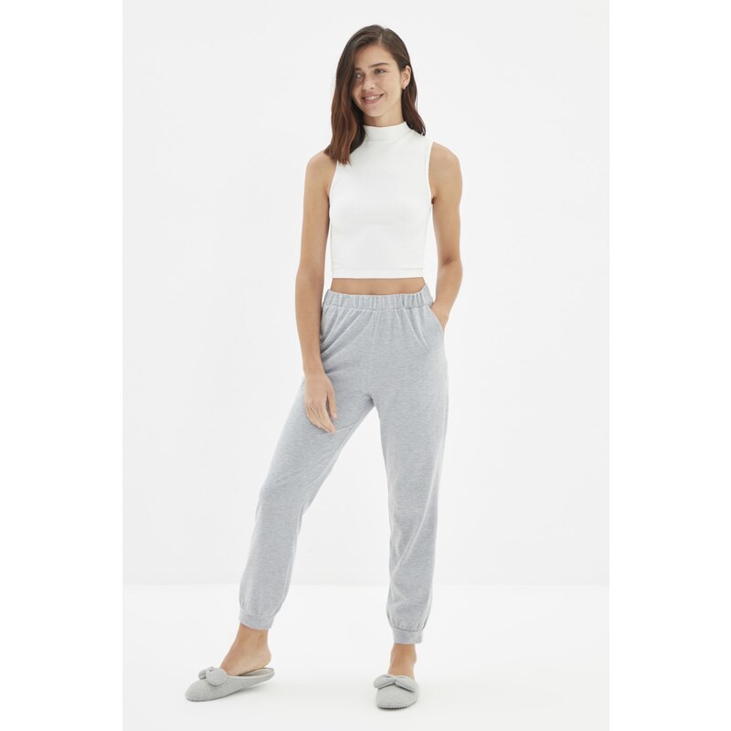 Trendyol Black-Grey 2-Pack Knitted Sweatpants