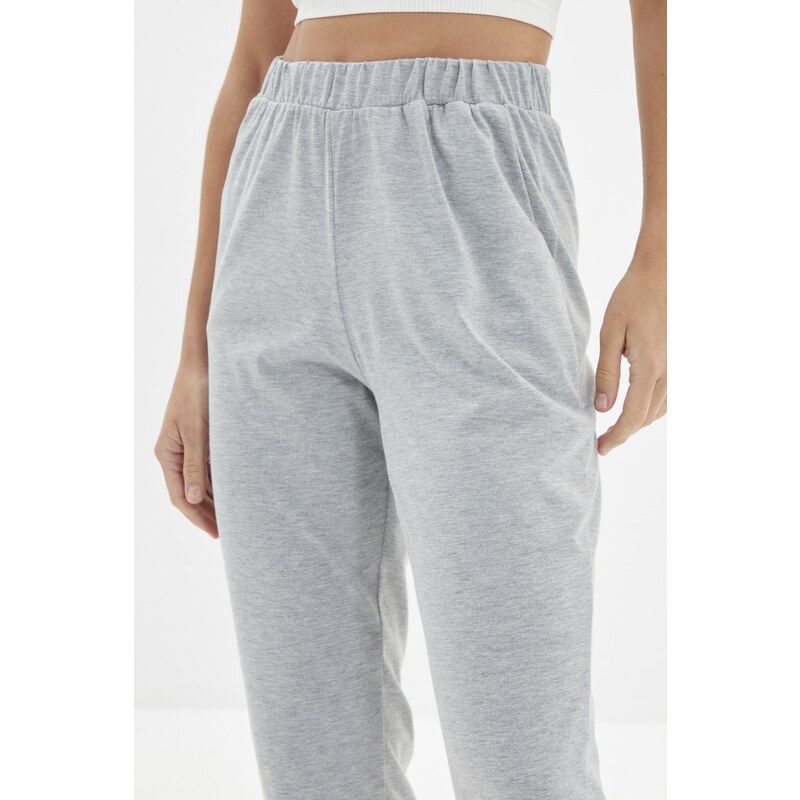 Trendyol Black-Grey 2-Pack Knitted Sweatpants