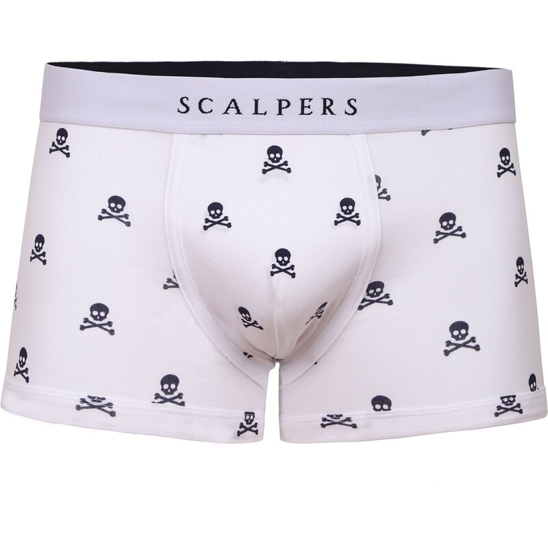 Scalpers Boxerky černá / bílá