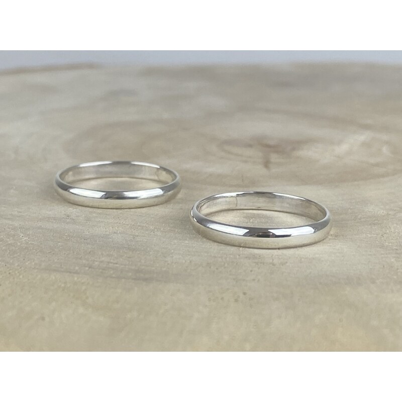 SYLVIENE Stříbrný prsten kroužek 3 mm