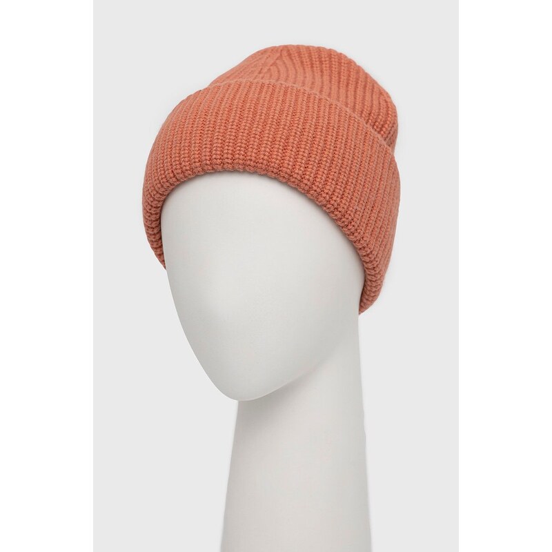 Vlněná čepice Resteröds oranžová barva, z husté pleteniny, vlněná