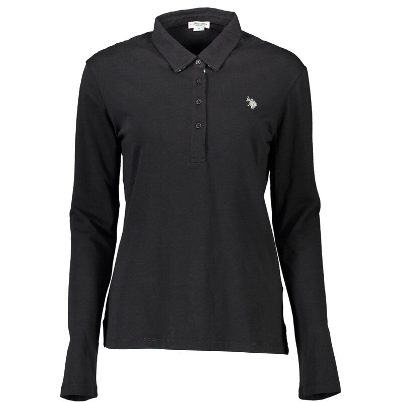 US Polo Assn Dámské černé polokošile s dlouhým rukávem 107266059