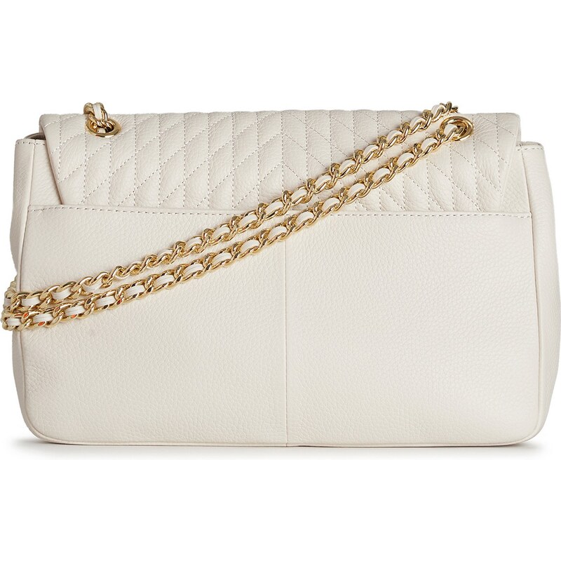 Karl Lagerfeld Paris Agyness Large Shoulder Bag Winter White