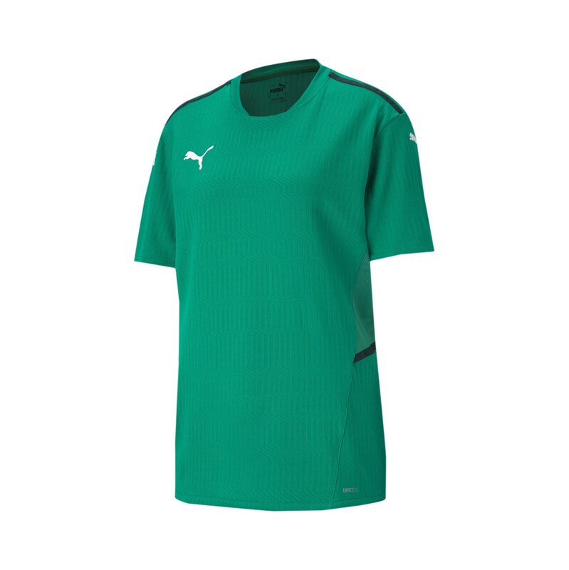 PUMA Funkční tričko zelená / černá / bílá