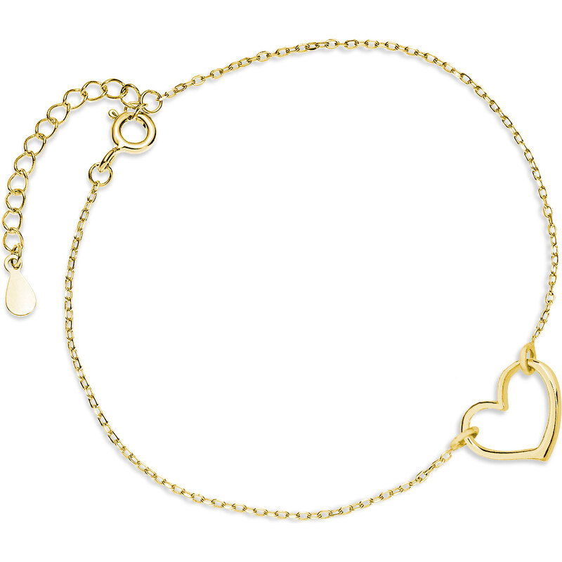 Olivie Stříbrný náramek SRDCE GOLD 5392 64270955