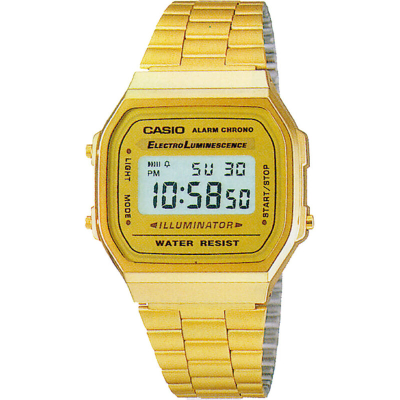 Pánské hodinky Casio A 168G-9 Gold