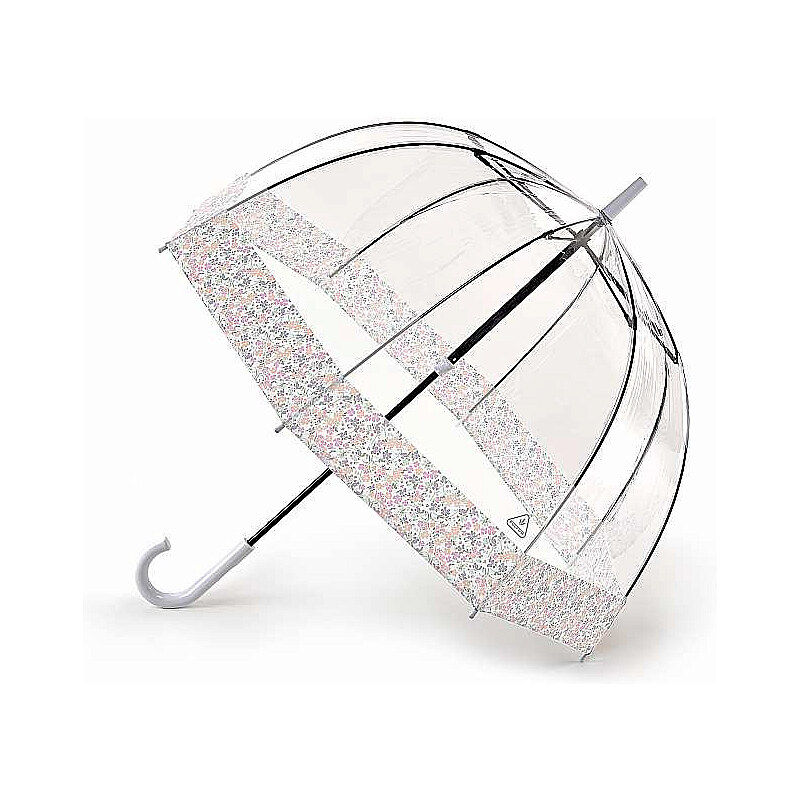 Fulton dámský průhledný deštník Birdcage 2 WEDDING FLORAL BORDER L042