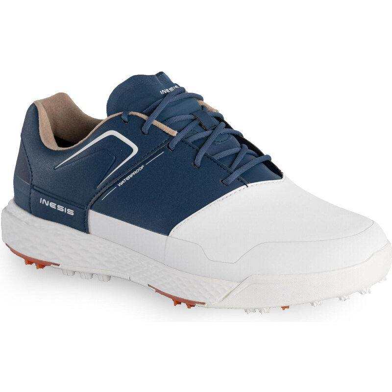 INESIS Pánské golfové boty Grip Waterproof bílo-modré